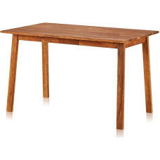 KHG Söögilaud Köögilaud puidust laud 122 x 74 x 75 cm - Massiivne tammepuit kuni 100 kg kandevõime - 4-6 inimesele Massiivpuidust laud Maakodu stiilis Õlitatud