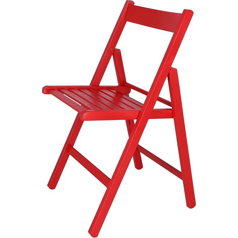 Aranaz mueblear 19014 Klapptool Wood Bas Red 43 x 46 x 79 cms