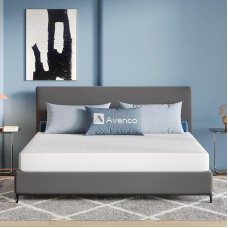 Avenco Gelschaummatratze 90x190 H3 Bambus-Schaum Matratze Bezug 60°Waschbar Öko-Tex CertiPUR US Rollenmatratze 18cm Mittel