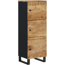 vidaXL 3 uksega kõrge laud 40 x 33 x 110 cm Mango ja raud massiivpuidust