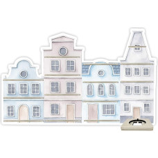 Farbklecks-kollektsiooni muusikakarbi riiul Townhouse hall sinine - sobib Tonieboxile - riiul, kus on ruumi karbile ja 55-60 figuurile