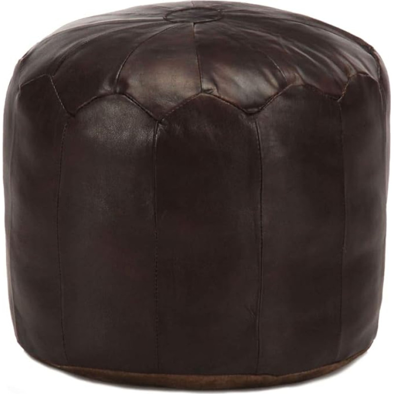 vidaXL Pouf istme Pouf jalatsihärra põrandapadi istmepadi jalatsihärra Ottomani tumepruun 40 x 35 cm ehtne kitsede nahk