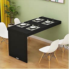 Klappbarer Wandtisch, wandmontierte Klapptische, herunterklappbarer Wandschreibtisch für kleine Räume, funktionaler Hängeschreibtisch, Starke Tragfähigkeit, klappbare Wandschreibtische 80 x