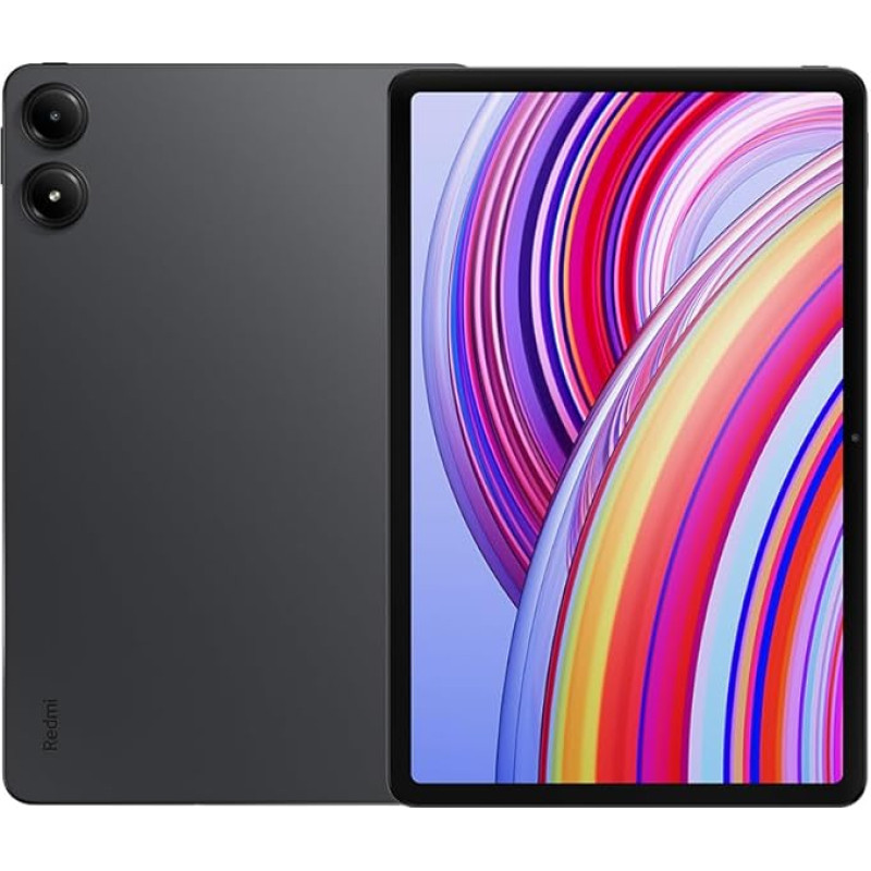 Xiaomi Redmi Pad Pro 8+128, Android 14 Snapdragon 7s Gen 2, 12,1-tolline ekraan, 10000 mAh aku, 8MP tagakaamera, kuni 33,9 päeva kestev aku, hall