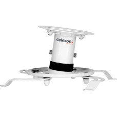 celexon PDH130 universaalne projektori laekahoidja valge | 360° pööratav ja pööratav projektorihoidja 13 cm kaugusega laest | Maksimaalne koormus 15 kg