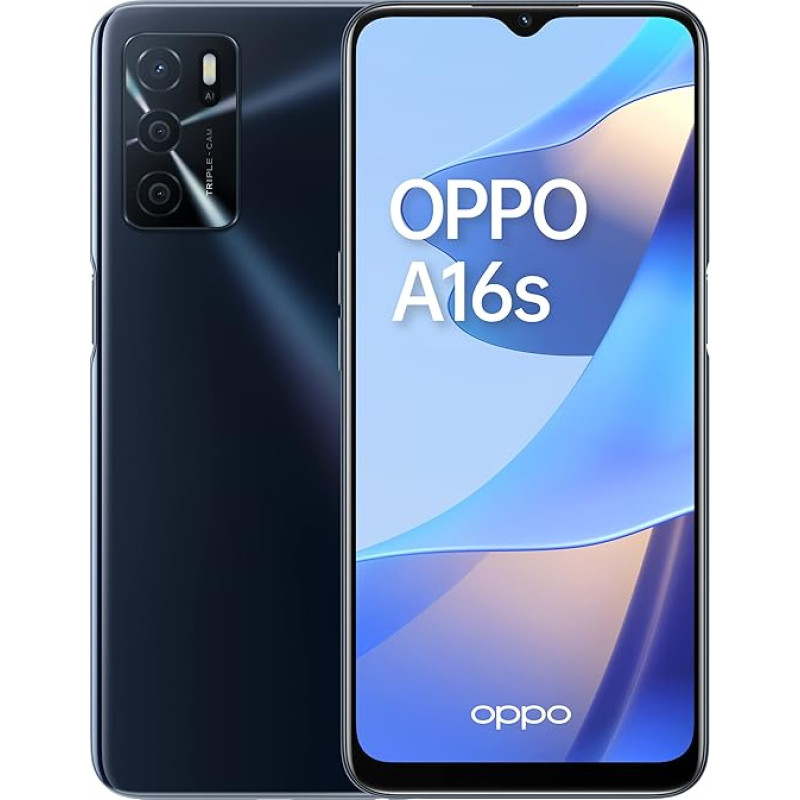 Oppo A16s 64 GB must Dual SIM-kaart