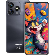 OUKITEL C51 mobiiltelefon ilma lepinguta, 18GB (6+12) + 128GB nutitelefon 6.8 tolli, Android 14 5150mAh aku 13MP + 5MP kaamera, näo + sõrmejälg, GPS, Dual SIM 4G Simlock-Free mobiiltelefonid