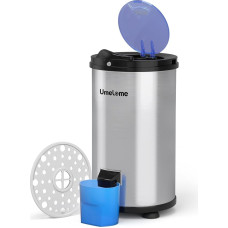 Umelome pesupesemise spinner 2800 rpm, energia- ja energiasäästlik spinner, 4 kg riideid enne tsentrifuugimist, energiaklass A+++, hõbe