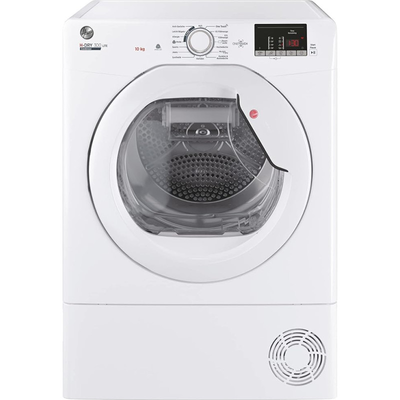 Hoover H-DRY 300 Lite Condenser Dryer / 10 kg / Smart Operation with NFC Technology / AquaVision Condensing Water Tank / White Model: HLE C10DE-84