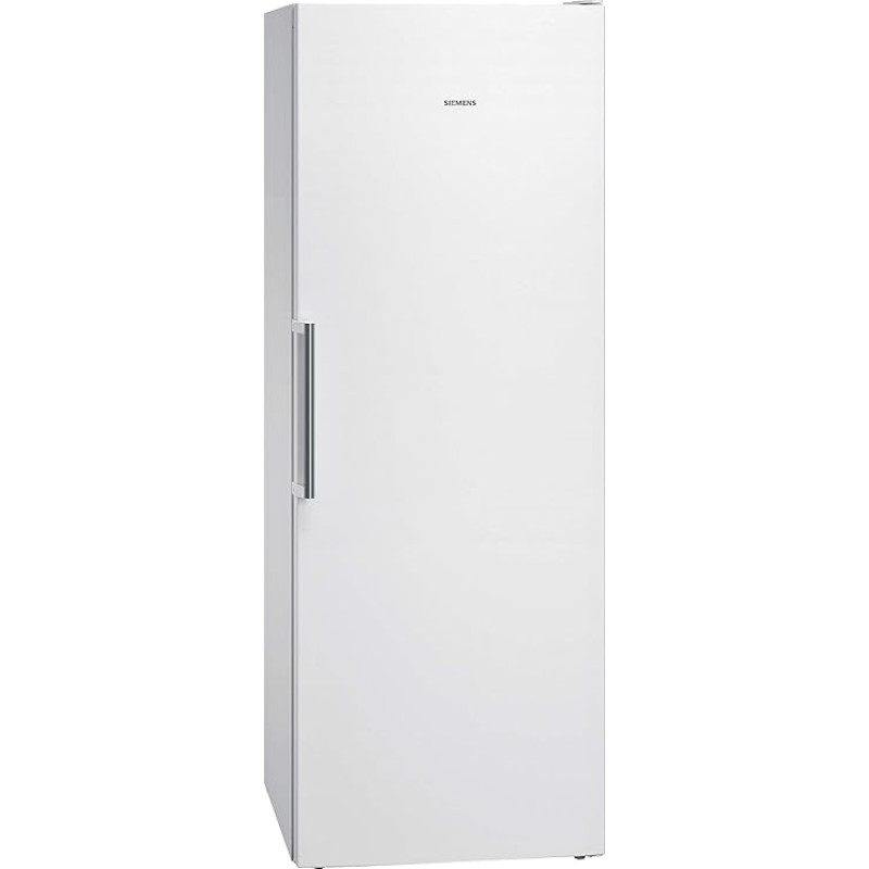 Siemens GS58NAWDV iQ500 Freestanding Freezer, D, 222 kWh/Year, 366 L, noFrost, bigBox, LED Lighting, superFreezing, White