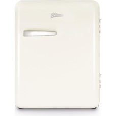 H.Koenig Mini Bar Vintage 31L Toad8 Mini Fridge Compact Food Drinks Cosmetics Vintage Design Temperature Adjustable 6°-15°C 24dB Cream