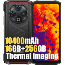 DOOGEE Fire 6 soojuskaamera välitelefoni ilma lepinguta (2025), 16GB + 256GB/2TB Android 14 mobiiltelefon, 50MP, 6,56-tolline HD+, 10400mAh, Dual SIM 4G välitingimustes nutitelefon, IP68 OTG GPS