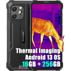 Blackview BV8900 välitingimustes kasutatav mobiiltelefon ilma lepinguta, soojuskaamera nutitelefon, 16GB + 256GB, 6,5-tolline FHD + 2.4K, 64MP, 10000mAh ehitusplatsi mobiiltelefon, Dual SIM 4G välitelefon