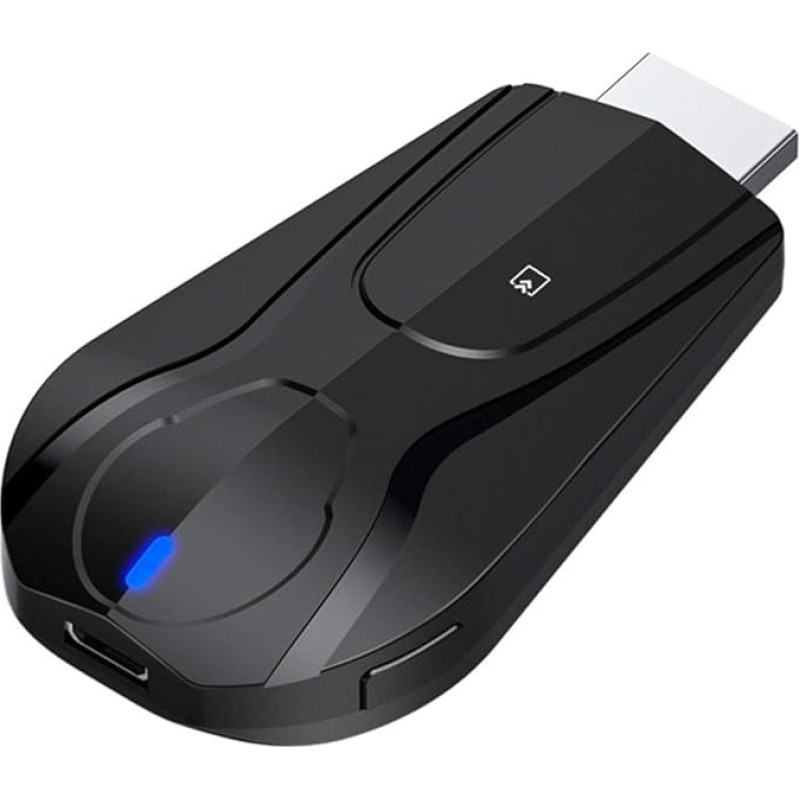 Juhtmevaba ekraani dongle 5G/2.4G, 4K WiFi kaasaskantav ekraani vastuvõtja 1080P HDMI ekraani peegeldamine ühildub telefoni ja teleri projektori vahel, toetab Miracast Airplay DLNA (5G)