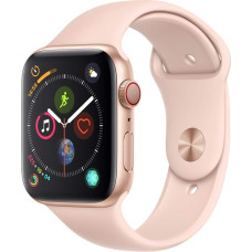 Apple Watch Series 4 44 mm (GPS + mobiilside) - alumiiniumist korpus, kuldne liivapunane spordirihm (uuenenud)