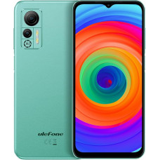 Ulefone Android 12 4G nutitelefon ilma lepinguta Note 14 (64GB), 3 kaardipesa, Quad Core 4GB + 64GB, Dual SIM mobiiltelefon, 6.52 tolli HD+, 8MP + 13MP kaamera, 4500 mAh aku, Face Unlock GPS roheline