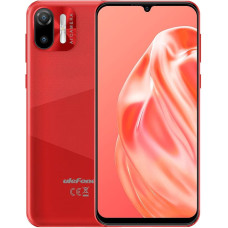 Ulefone 3G nutitelefon ilma lepinguta, Note 6, 8,5 mm Ultra Thin Dual SIM mobiiltelefon, 6,1-tolline HD+ ekraan, 3 kaardipesa disain, Android 11 Go, 1GB + 32GB, 2MP + 5MP kaamera, Face Unlock GPS Red