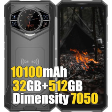 DOOGEE S200X 5G Välimaa mobiiltelefon (2025), 32GB + 512GB/2TB MTK 7050 Välimaa nutitelefon Android 14, 6,72-tolline FHD+ topeltekraan, 100MP + 20MP, 10100mAh, Dual SIM 4G LTE ja 5G mobiiltelefon, NFC, GPS