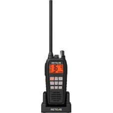 Retevis RM15 VHF Marine Walkie Talkie IP68 2000 mAh aku ujuv vibratsioon 88 kanaliga VHF mereraadio käsiraadio koos kõlariga paadisõiduks (1 tk)