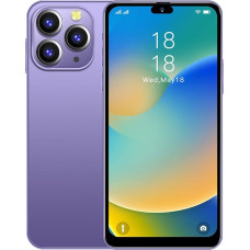 JtQtJ 3G nutitelefonid, Android 9.0 OS 6,3-tollise HD ekraaniga, Dual SIM, kaks kaamerat, 16 GB ROM (laiendatav kuni 128 GB), WiFi, GPS, Bluetooth, Face ID Odavad mobiiltelefonid (lilla)