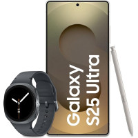 Samsung Galaxy S25 Ultra AI nutitelefon Galaxy AI-ga, 12GB RAM, 1TB mälu, Titanium Grey, 3-aastane tootja garantii + Galaxy Watch8 nutikell.