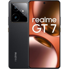 realme GT7, 5G, nutitelefon, 12+512GB, 7000 mAh aku, 120W laadimine, Dimensity 9400e kiibistik, IMX906 50MP kaamera, AI Planner, 6000nits 120Hz ekraan, IP69, must, Amazon Exclusive (ilma adapterita)