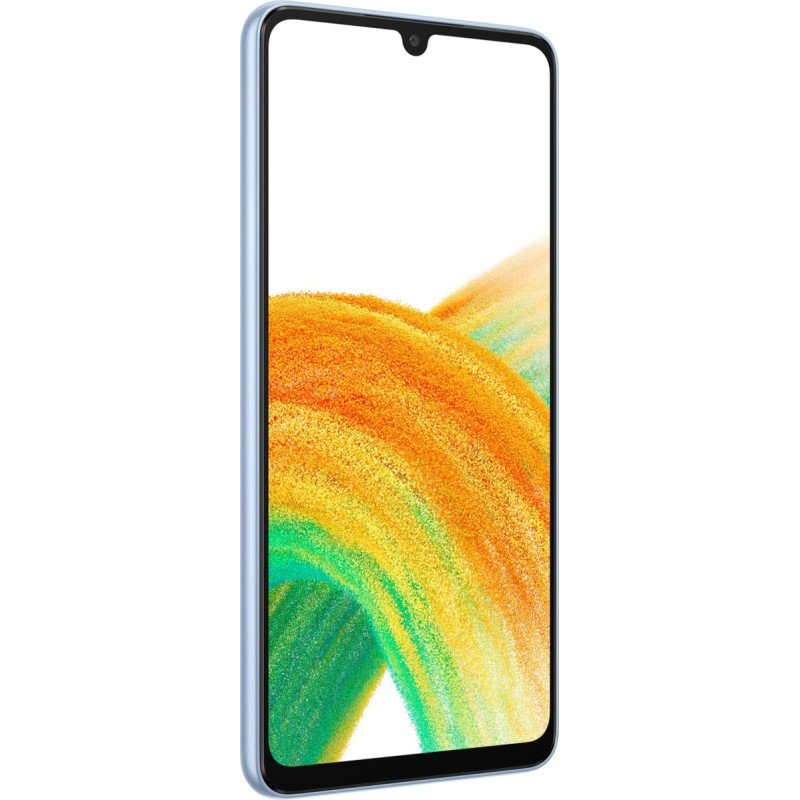 Samsung Galaxy A33 5G Android nutitelefon, Infinity-U FHD+ Super AMOLED 6.4 tolli¹, 6GB RAM ja 128GB sisemälu, laiendatav², aku 5000mAh, fantastiline sinine [Itaalia versioon]