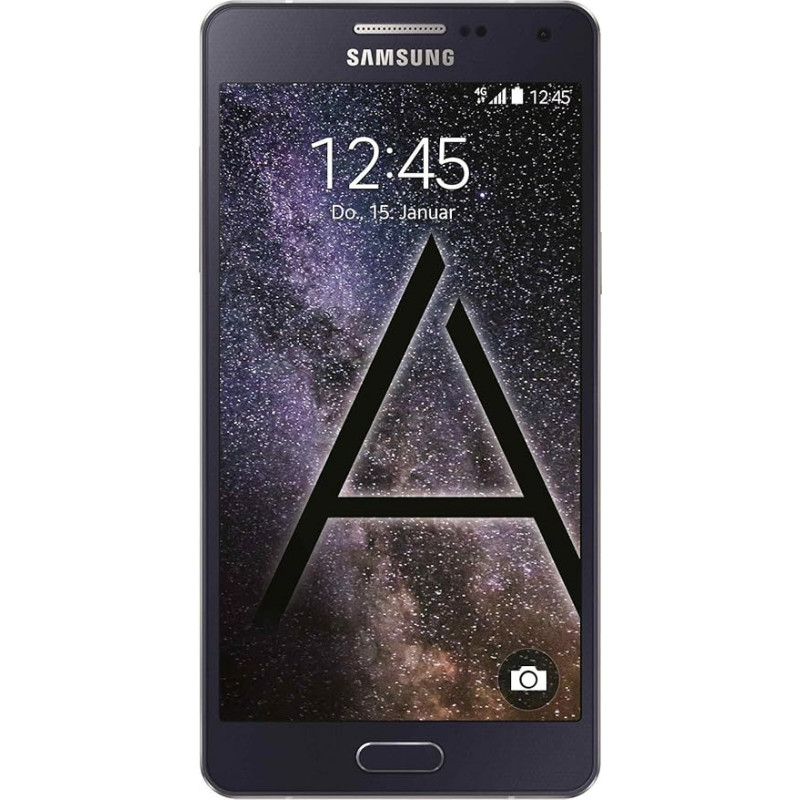 Samsung Galaxy A5 nutitelefon (5-tolline (12,60 cm) puutetundlik ekraan, 16 GB mälu, Android 4.4) kesköö must (renoveeritud)