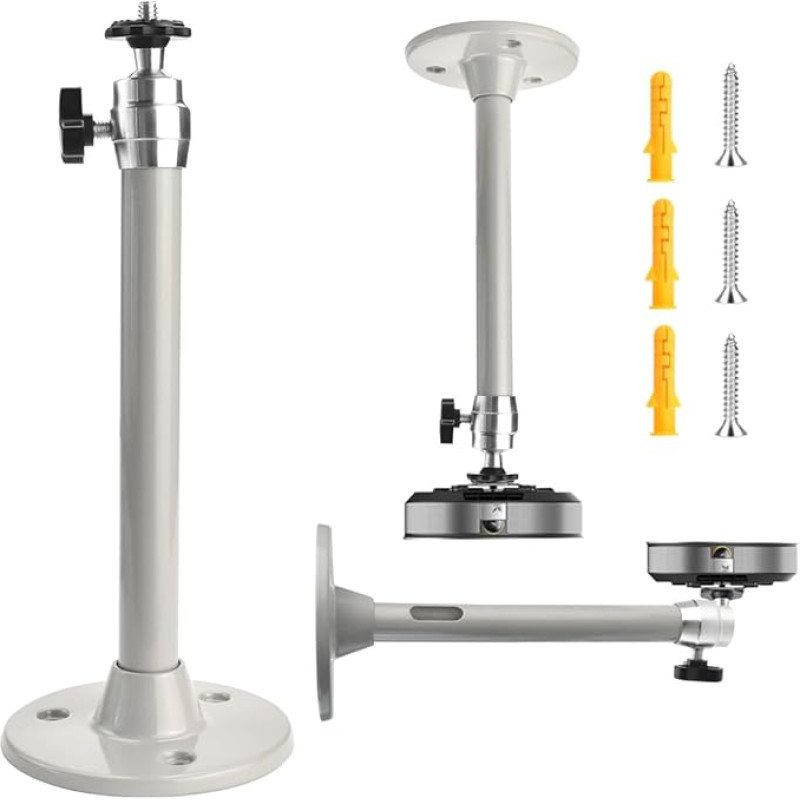 OKUYAN projektori katuse seinakinnitus universaalne projektori riputuskinnitus projektori seinakinnitus 360° pööratav alumiiniumist projektor kodukino konverentsiruumidesse AV-ruumi