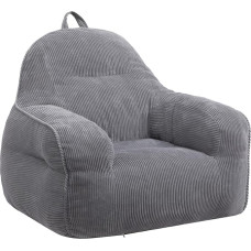 BEJOY laste kott, mugav laste kott-tool koos täidisega, väikelaste tool, kott-toolid lastele, hall kott-tool, lastele mõeldud kott-tool, hall