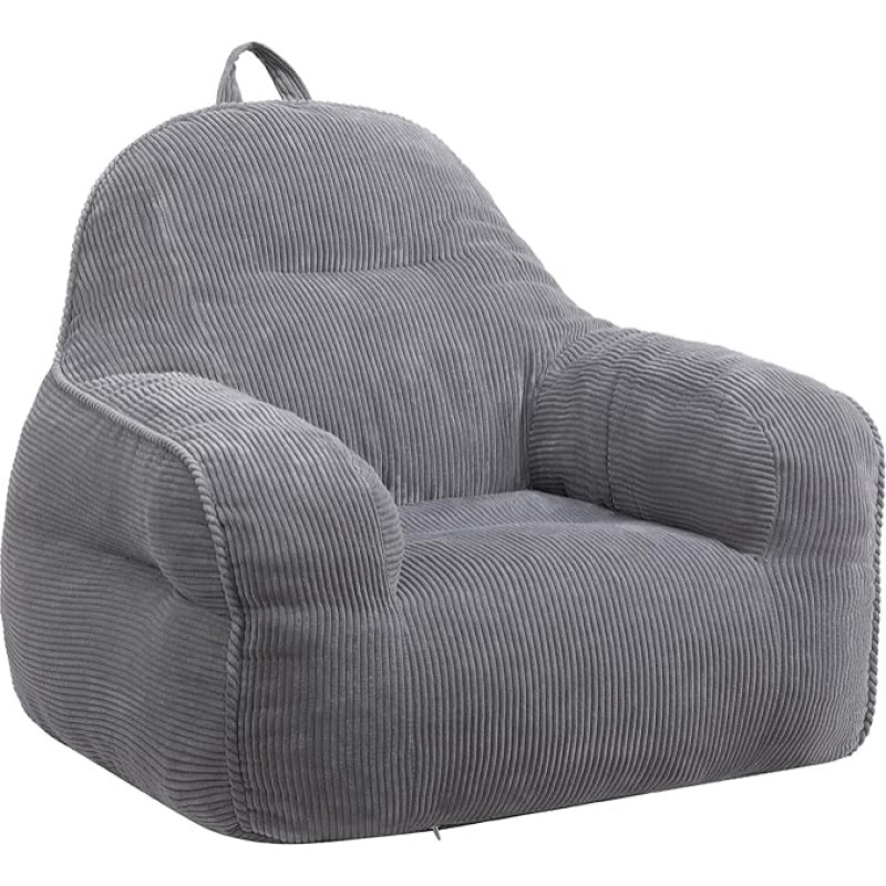 BEJOY laste kott, mugav laste kott-tool koos täidisega, väikelaste tool, kott-toolid lastele, hall kott-tool, lastele mõeldud kott-tool, hall