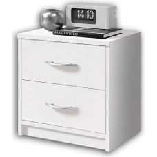 Stella Trading PEPE öökapp, valge - lihtne öökapp ühe sahtliga, sobib igasse voodisse ja magamistuppa - 39 x 41 x 28 cm (B x K x S)