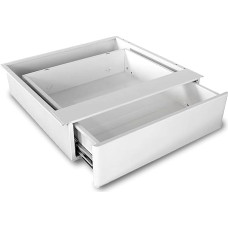 IVOL Under-Sink Metall sahtli valge 42 x 41 x 10 cm - pikendatav hoiukast laua jaoks - hoiukast