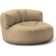 Lumaland Outdoor Bean Bag, Lounge Round Bean Bag Diivan, 320L täitmine 90 x 50 cm Beež