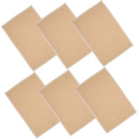 jojofuny 6 Stück Teiliges Platzset Waschbar Hitzebeständig rutschfest Tischmatten Dekoration Braun Für Küche Esszimmer Restaurant