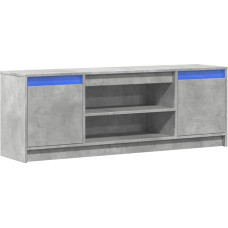 vidaXL TV-kapp koos LED-iga, TV-kapp koos hoiuruumiga, TV-laud elutuppa, magamistuppa, Lowboard TV-mööbel, betoonist halli puidu materjaliga