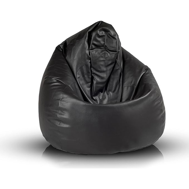 Ecopuf Fuzzy - Pehme kunstnahast kott - Siseruumides kasutatav kott - rebenemiskindel - plekikindel - polüstüreen täidis - topelt tõmblukuga tugitool