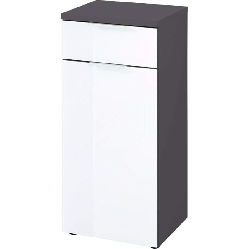 Germania 2751-569 GW-Pescara aluskapp, grafiit / valge, klaasist esiosa 39 x 86 x 34 cm (B x K x S)