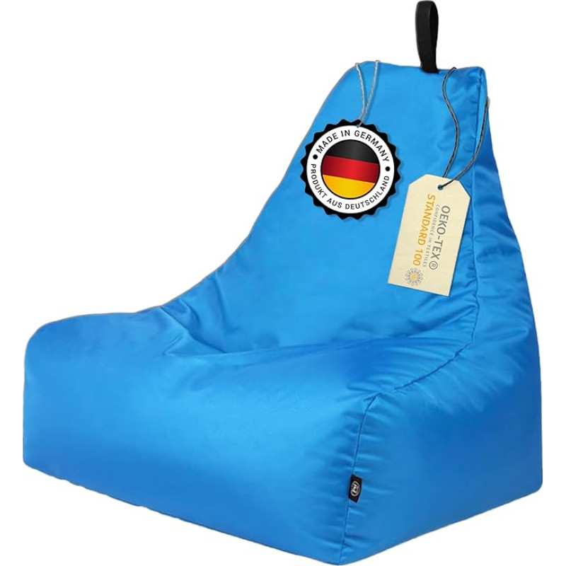 Patchhome Lounge Armchair Gamer Chair Bean Bag istmepadi Sobib sise- ja välistingimustesse Valmis täidetud erinevates värvides Saadaval kahes suuruses Made in Germany