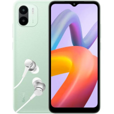 Xiaomi Redmi A2 nutitelefon + kõrvaklapid, 2 + 32 GB, mobiiltelefon ilma lepinguta, 6,52-tolline HD + ekraan, 5000 mAh, MediaTekHelio G36, 8MP AI Dual Camera, Dual SIM, roheline