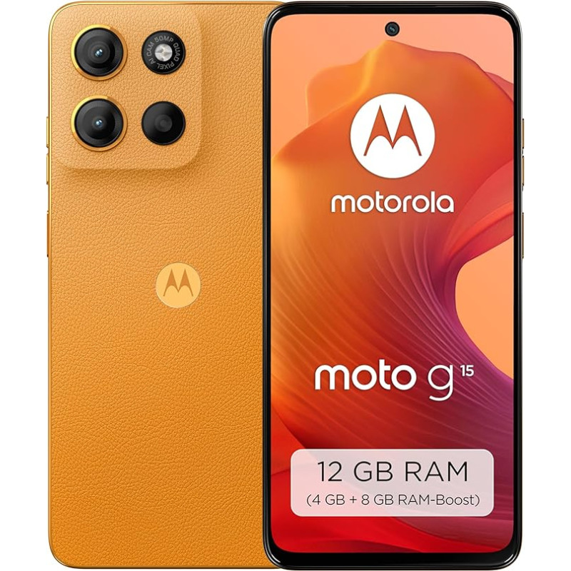 Motorola Moto g15 nutitelefon (kriimustuskindel 6,72
