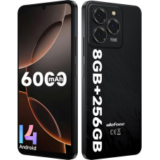 Ulefone Note 20 Pro mobiiltelefon Android 14, 8GB RAM + 256GB ROM/SD-1TB, 50MP + 8MP kaamera Octa Core 6,75-tolline HD+ Widevine L1, 6000mAh aku, Dual SIM 4G nutitelefon ilma lepinguta nägu