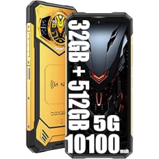 DOOGEE S200 X 5G Simlock-free mobiiltelefonid (2025), 32GB + 512GB, 10100mAh/33W, vastupidav 4G nutitelefon ilma lepinguta, 100MP + 20MP (Vision Nocturne) + 20MP, Android 14 6.72 pollici AMOLED FHD+, NFC