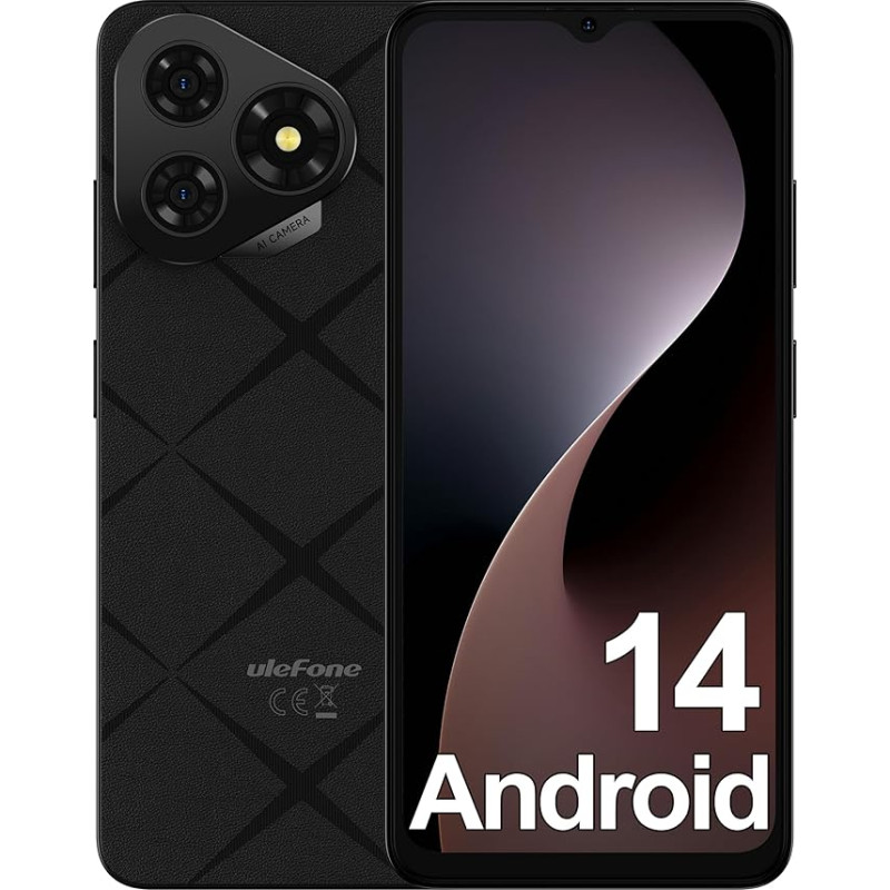 Ulefone Note 19 Android 14 nutitelefon ilma lepinguta - 6GB + 32GB/512GB mobiiltelefon ilma lepinguta, 6,56-tolline HD+ nutitelefon, 8MP + 5MP kaamera 5000mAh mobiiltelefon, Dual SIM 4G Simlock-free