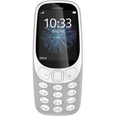 Nokia 3310 Single SIM mobiiltelefon - Saksa kaup (2,4-tolline värviline ekraan, 2MP kaamera, Bluetooth, raadio, MP3-mängija) hall