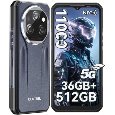 OUKITEL WP39 Pro Outdoor mobiiltelefon 5G 36GB + 512GB/2TB, 11000mAh Android 14 Outdoor nutitelefon ilma lepinguta, MTKD6300 Octa-Core veekindel ehitusplatsi mobiiltelefon, 64MP + 32MP, 6.6 tolli