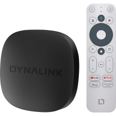 Google TV Box - Smart TV Box toetab Google TV, Netflix, 4K UHD striimingu meediamängija toetab Google Assistant, Dolby Audio, HDR10+, traadita ekraani peegeldamine, 2GB+16GB, Dual Band WiFi.