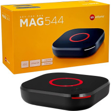 MAG 544 Original Infomir & hb-digital 4K Set Top Box multimeedia mängija Internet TV vastuvõtja UHD 60FPS 2160p @ 60 FPS HDMI 2.1 4K ja HEVC tugi USB 3.0 4X ARM Cortex-A35 + HDMI kaabel