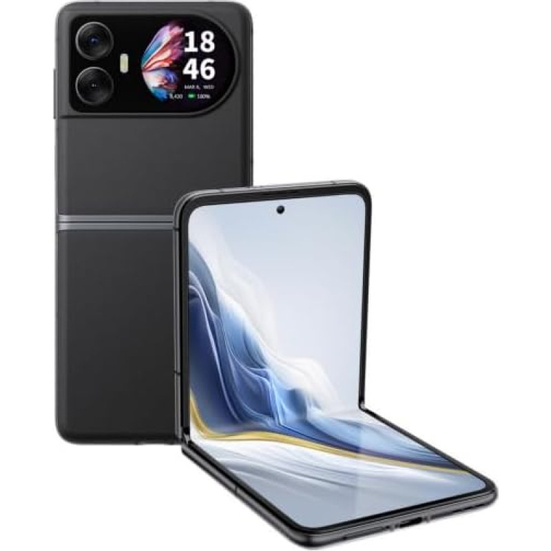 Blackview Hero 10 nutitelefon ilma lepinguta, 6,9-tolline / 2,5K kokkuklapitav disainiga topeltekraan, 108MP kaamera, 36GB RAM + 256GB ROM, 4000mAh 45W kiirlaadimine, Dual SIM Android 13 mobiiltelefon, GPS NFC,