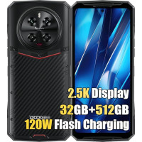 DOOGEE DK10 5G Simlock-free mobiiltelefonid (2024), 32GB + 512GB nutitelefon ilma lepinguta, 6,67-tolline 2K AMOLED ekraan, Dimensity 8020 Octa Core, 50MP AI + 64MP öönägemine + 16MP + 50MP, 5150mAh